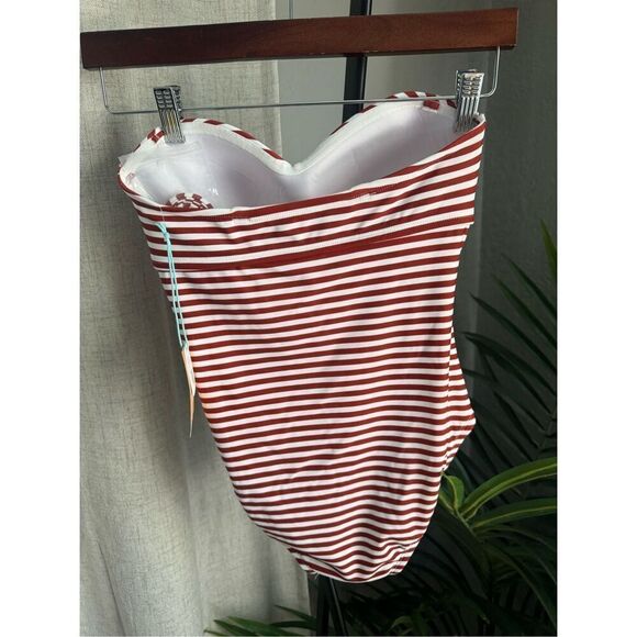 Kona Sol One Piece Striped Swimsuit XS‎ - Picture 2 of 6